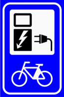 Bord oplaadpunt elektrische fietsen